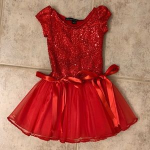 Dolls and Divas Couture Red Sequin Dress